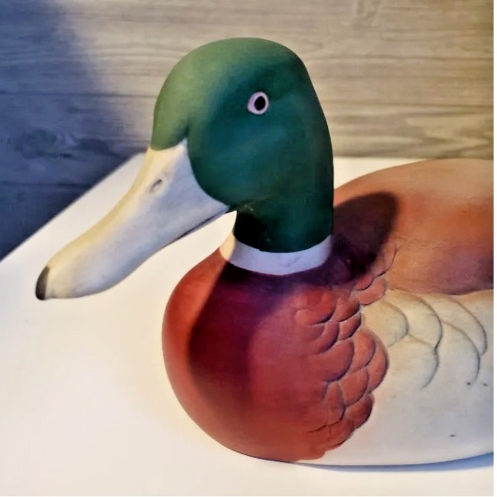 Vintage Porcelain Mallard Duck 12" Figurine by Andrea Sadek Made in Japan 1983 - Picture 2 of 4